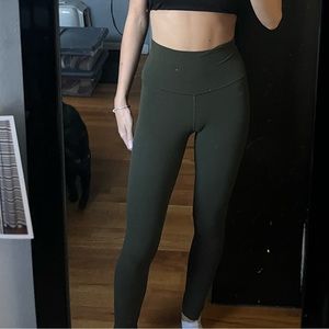 army green lululemon leggings